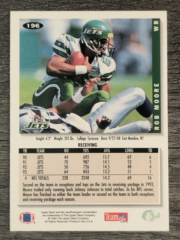 1994 Collector's Choice #196 Rob Moore