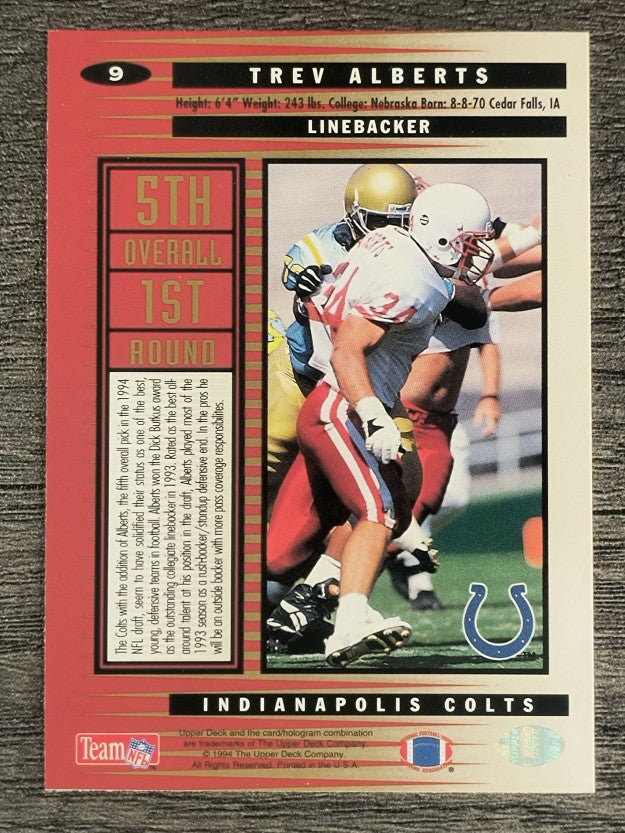 1994 Collector's Choice #9 Trev Alberts RC