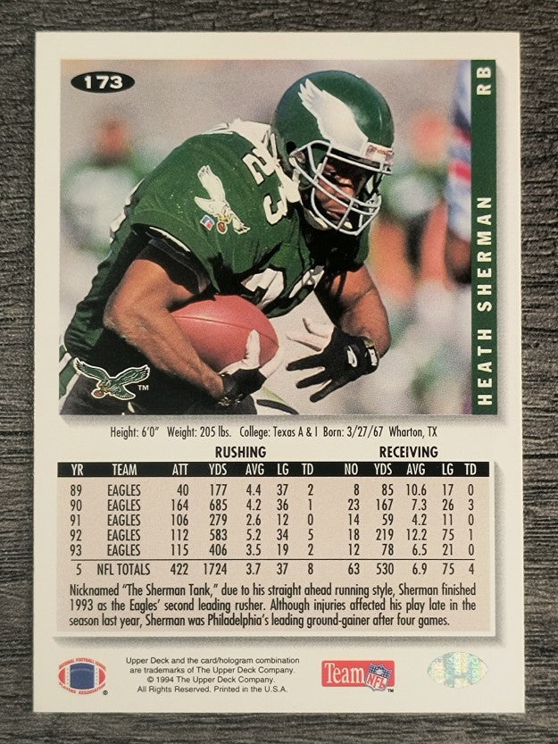 1994 Collector's Choice #173 Heath Sherman
