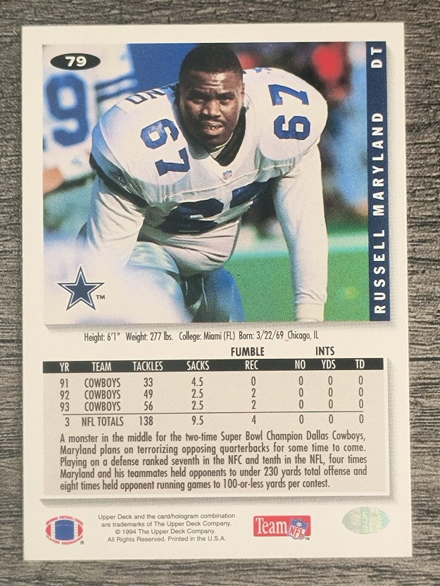 1994 Collector's Choice #79 Russell Maryland
