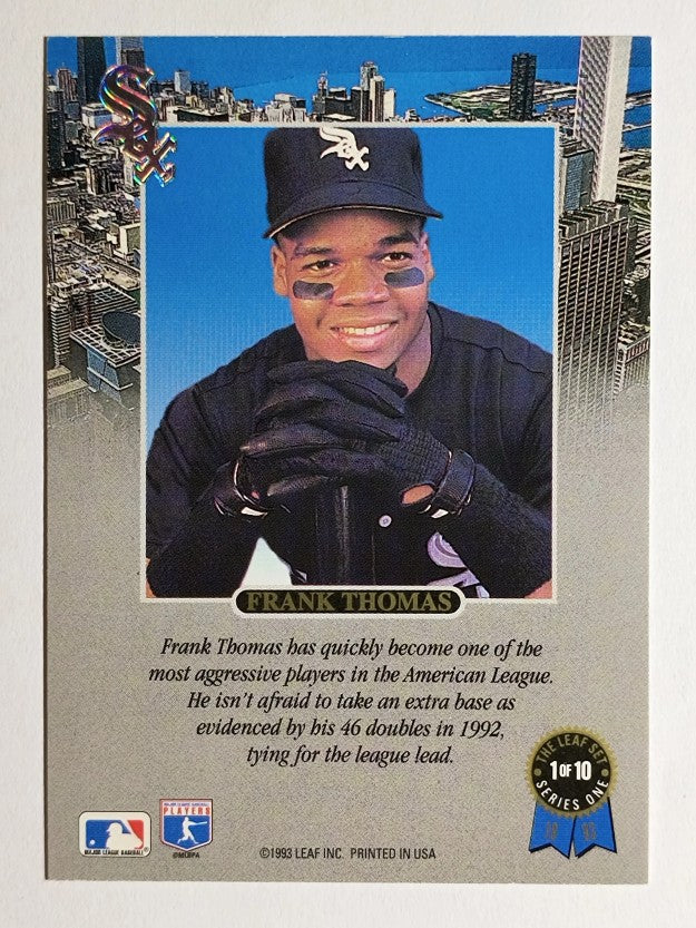 1993 Leaf Thomas #1 Frank Thomas/Aggressive