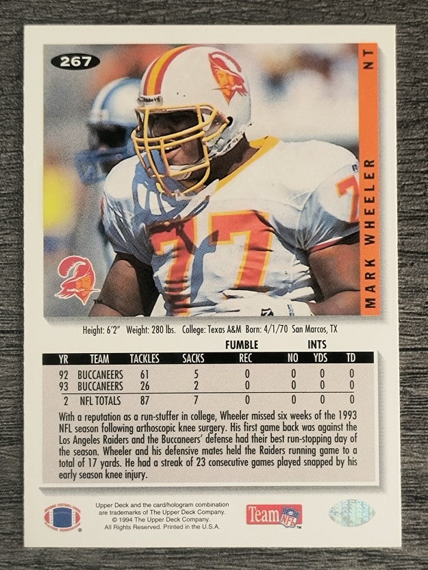 1994 Collector's Choice #267 Mark Wheeler