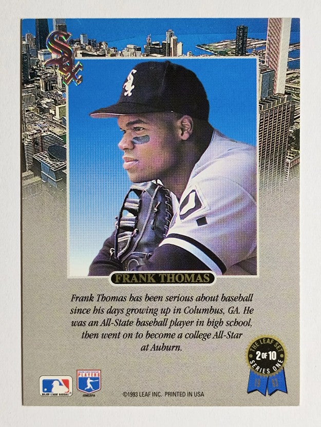 1993 Leaf Thomas #2 Frank Thomas/Serious