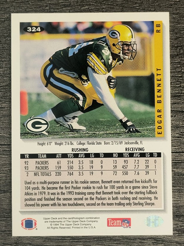 1994 Collector's Choice #324 Edgar Bennett