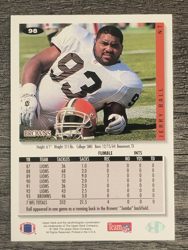 1994 Collector's Choice #98 Jerry Ball
