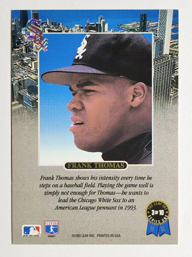 1993 Leaf Thomas #3 Frank Thomas/Intense