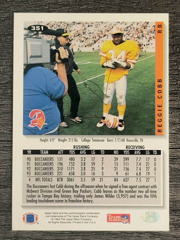 1994 Collector's Choice #351 Reggie Cobb