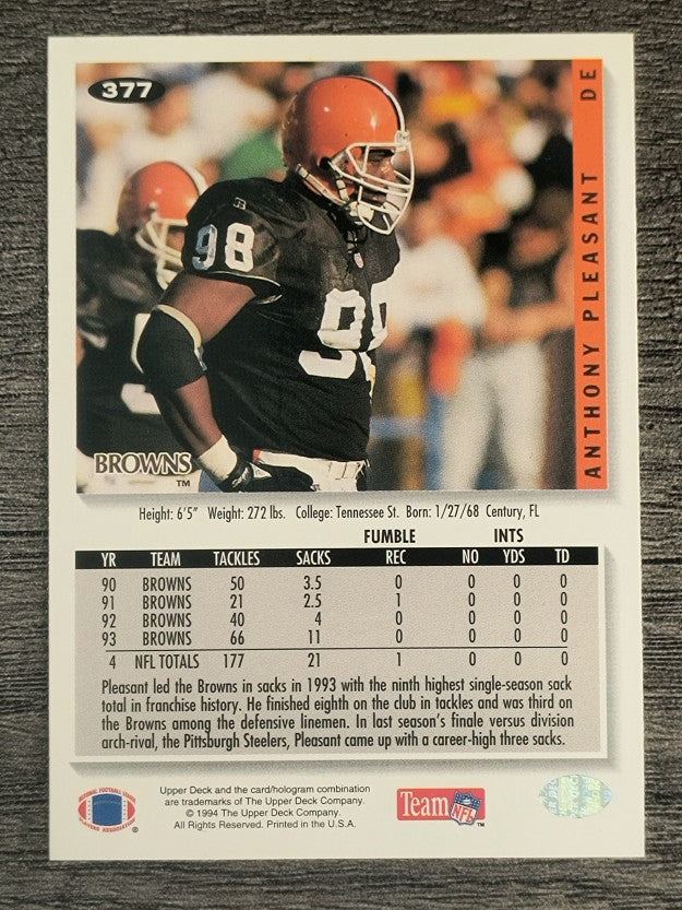 1994 Collector's Choice #377 Anthony Pleasant