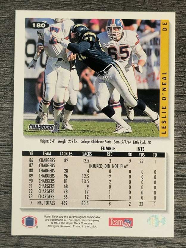1994 Collector's Choice #180 Leslie O'Neal