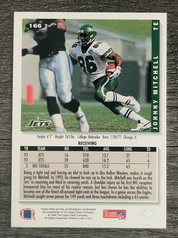 1994 Collector's Choice #166 Johnny Mitchell
