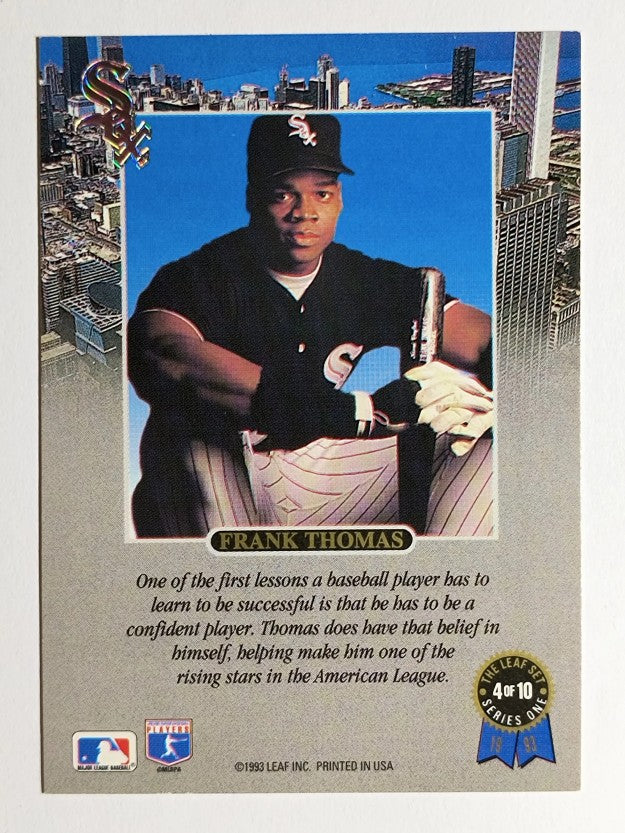 1993 Leaf Thomas #4 Frank Thomas/Confident