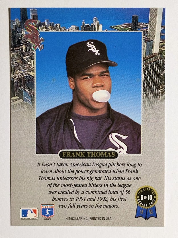 1993 Leaf Thomas #6 Frank Thomas/Power