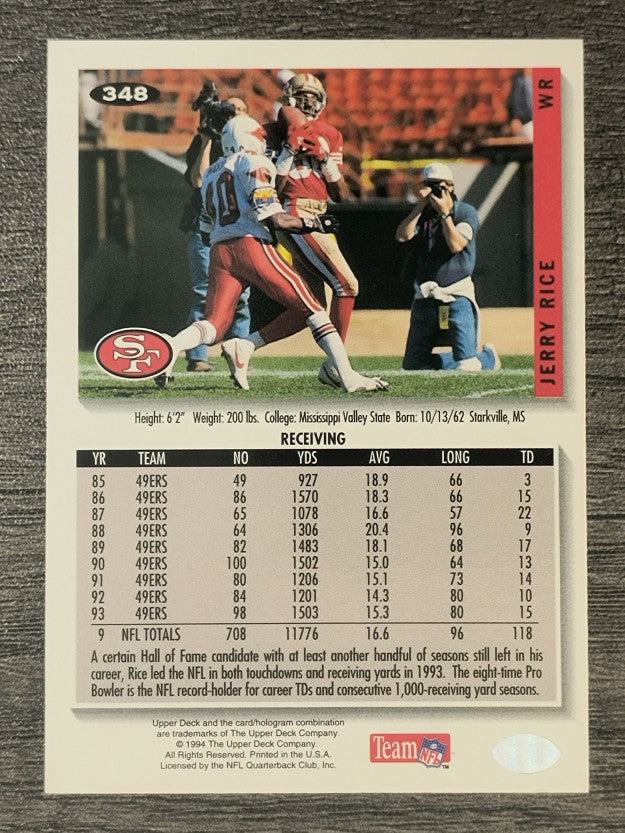 1994 Collector's Choice #348 Jerry Rice