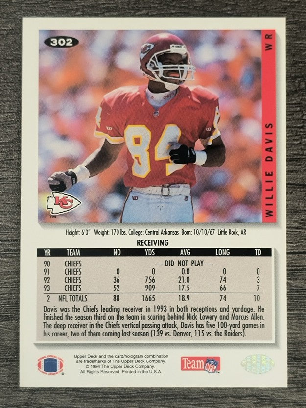 1994 Collector's Choice #302 Willie Davis