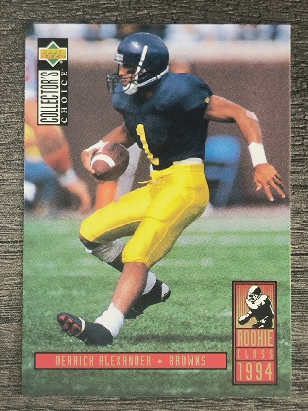 1994 Collector's Choice #27 Derrick Alexander WR RC
