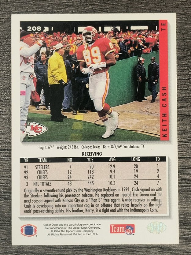 1994 Collector's Choice #208 Keith Cash