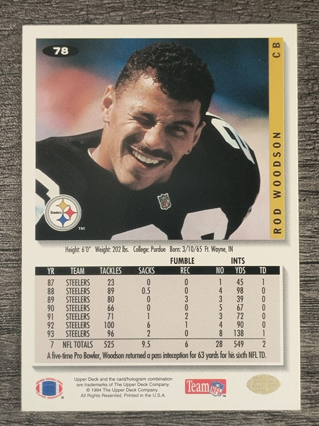 1994 Collector's Choice Silver #78 Rod Woodson