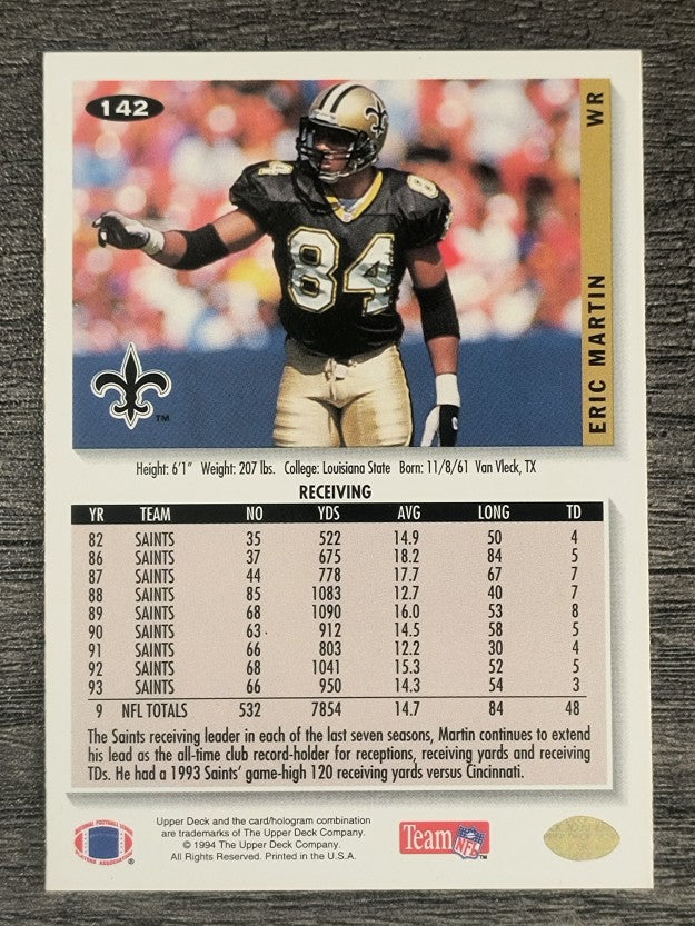 1994 Collector's Choice Silver #142 Eric Martin