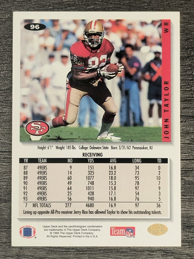 1994 Collector's Choice Silver #96 John Taylor