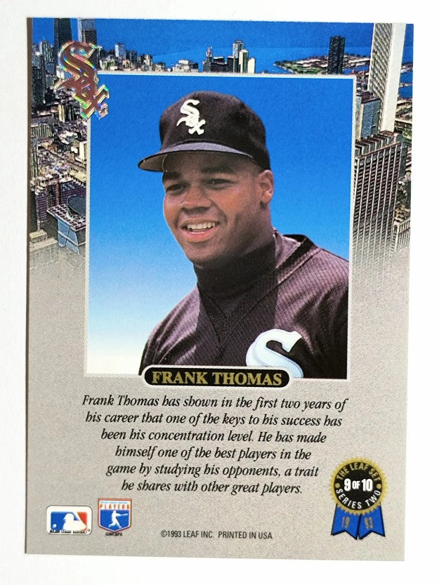 1993 Leaf Thomas #9 Frank Thomas/Concentration