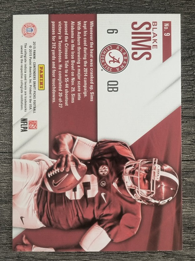2015 Panini Contenders Draft Picks School Colors #9 Blake Sims