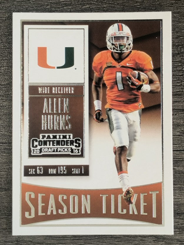 2016 Panini Contenders Draft Picks #5 Allen Hurns