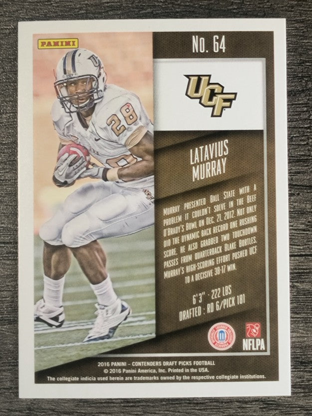 2016 Panini Contenders Draft Picks #64 Latavius Murray