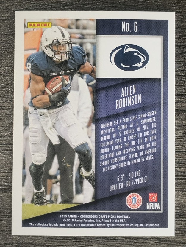2016 Panini Contenders Draft Picks #6 Allen Robinson