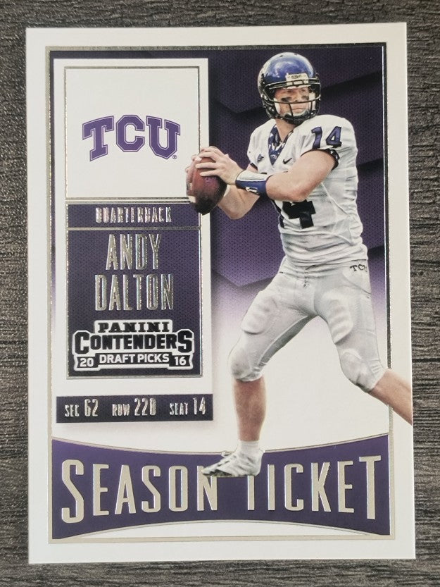 2016 Panini Contenders Draft Picks #9 Andy Dalton