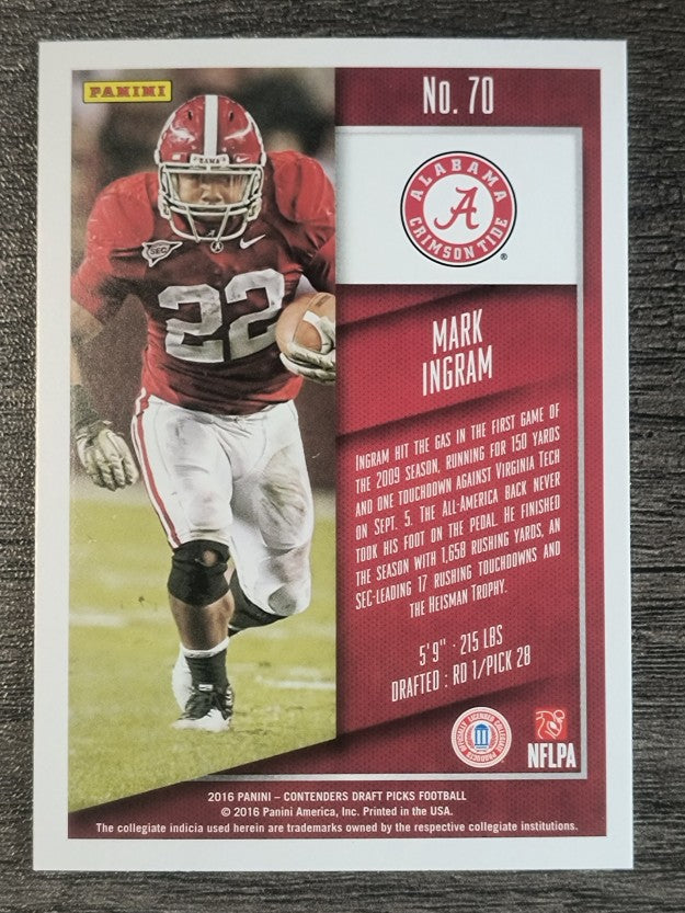 2016 Panini Contenders Draft Picks #70 Mark Ingram