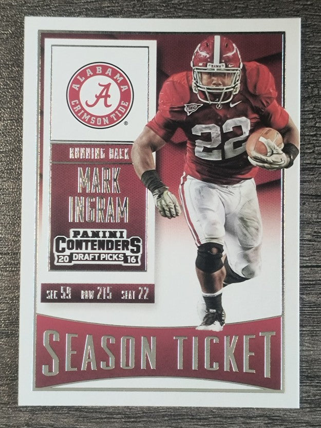 2016 Panini Contenders Draft Picks #70 Mark Ingram