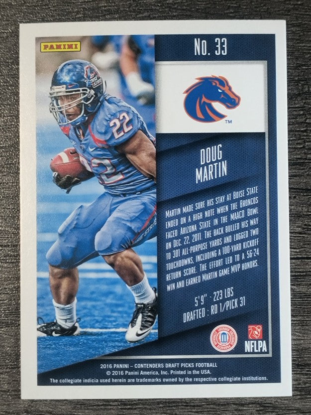 2016 Panini Contenders Draft Picks #33 Doug Martin