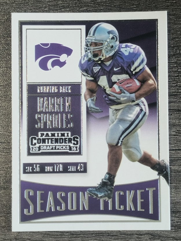 2016 Panini Contenders Draft Picks #25 Darren Sproles