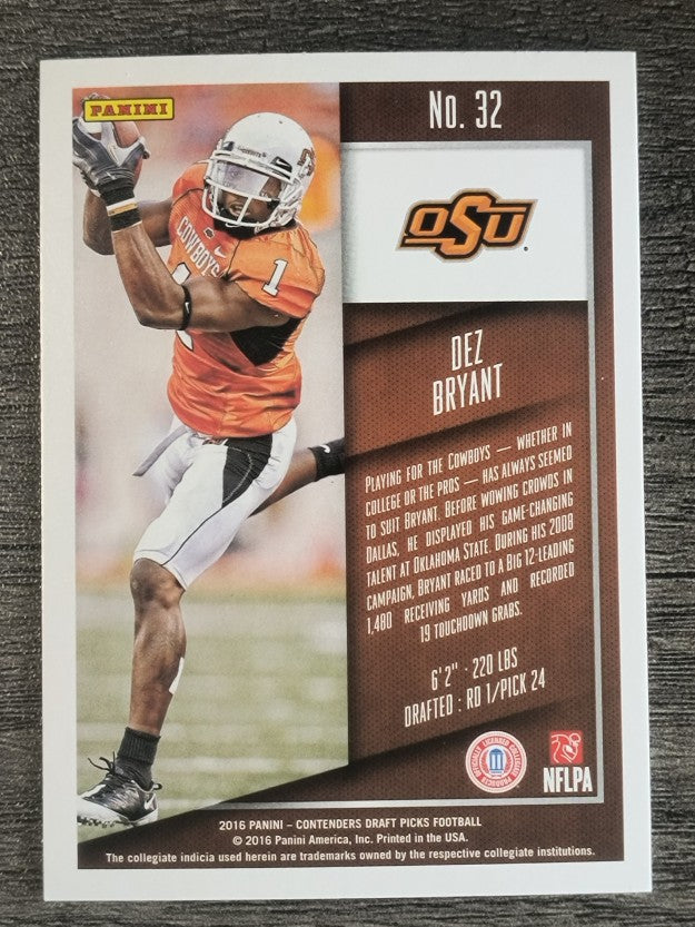 2016 Panini Contenders Draft Picks #32 Dez Bryant