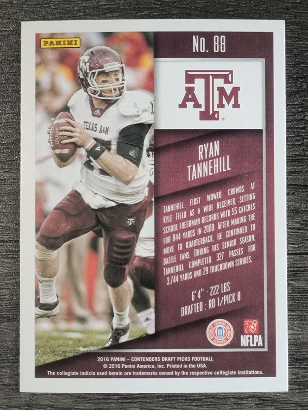 2016 Panini Contenders Draft Picks #88 Ryan Tannehill