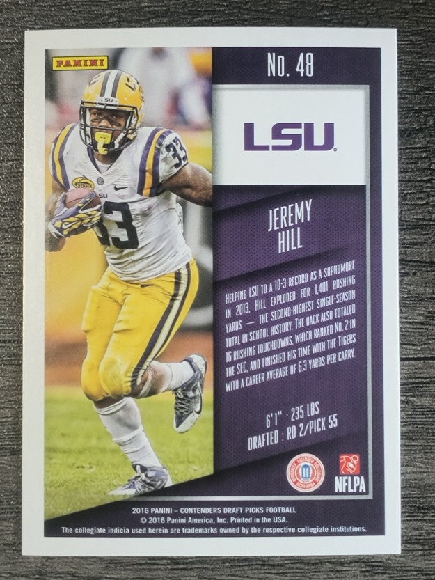 2016 Panini Contenders Draft Picks #48 Jeremy Hill