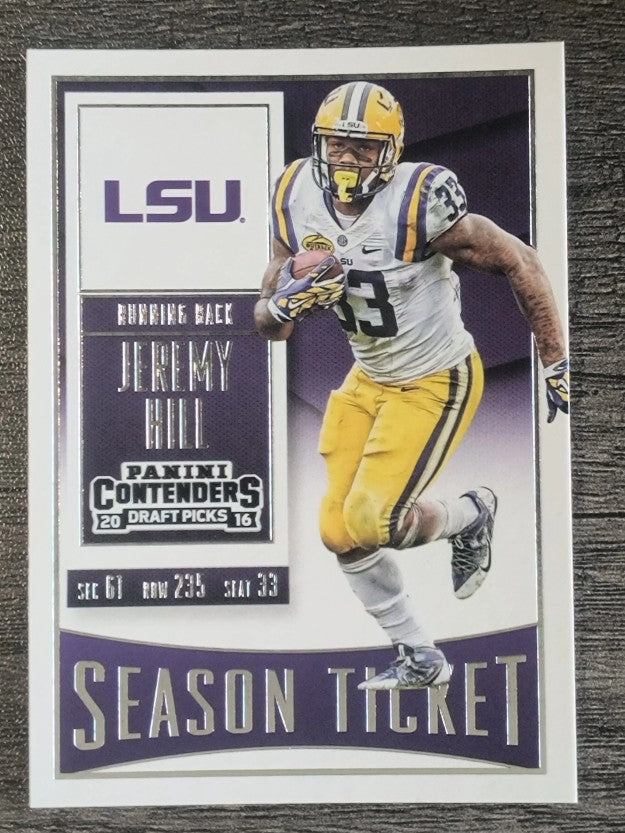 2016 Panini Contenders Draft Picks #48 Jeremy Hill