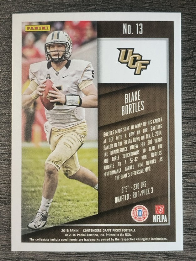2016 Panini Contenders Draft Picks #13 Blake Bortles