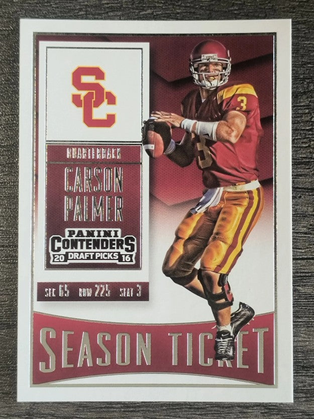 2016 Panini Contenders Draft Picks #20 Carson Palmer