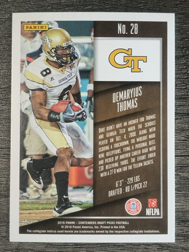 2016 Panini Contenders Draft Picks #28 Demaryius Thomas
