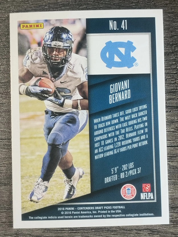 2016 Panini Contenders Draft Picks #41 Giovani Bernard