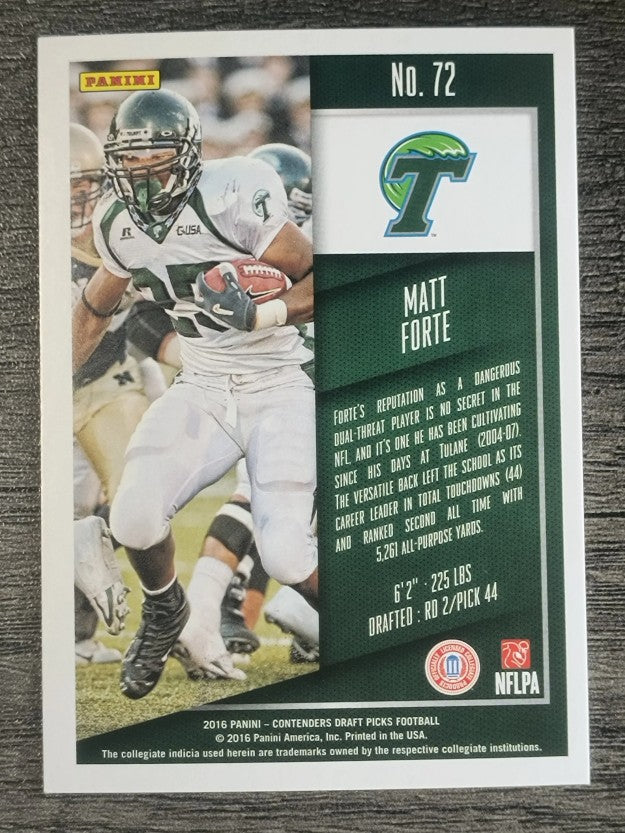 2016 Panini Contenders Draft Picks #72 Matt Forte