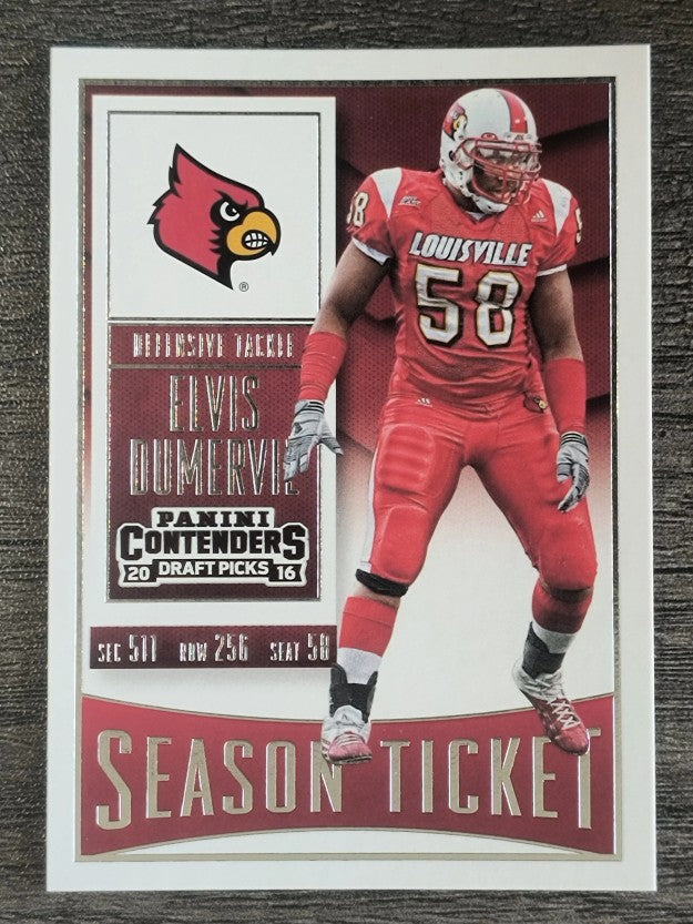 2016 Panini Contenders Draft Picks #38 Elvis Dumervil
