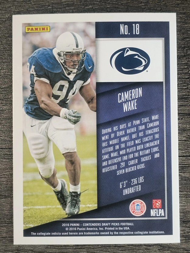 2016 Panini Contenders Draft Picks #18 Cameron Wake