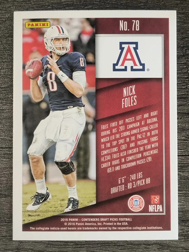 2016 Panini Contenders Draft Picks #78 Nick Foles
