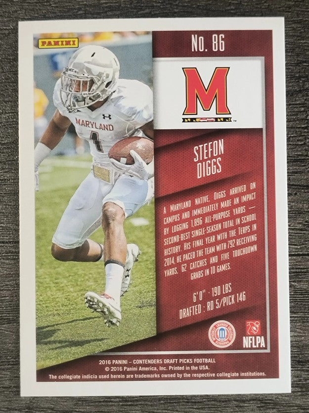 2016 Panini Contenders Draft Picks #86 Stefon Diggs