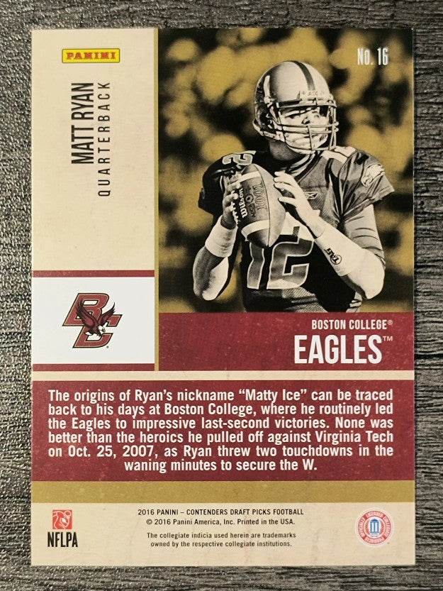 2016 Panini Contenders Draft Picks Old School Colors #16 Matt Ryan