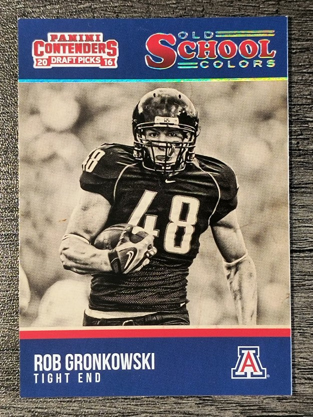 2016 Panini Contenders Draft Picks Old School Colors #22 Rob Gronkowski