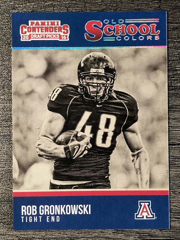 2016 Panini Contenders Draft Picks Old School Colors #22 Rob Gronkowski