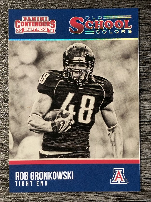 2016 Panini Contenders Draft Picks Old School Colors #22 Rob Gronkowski
